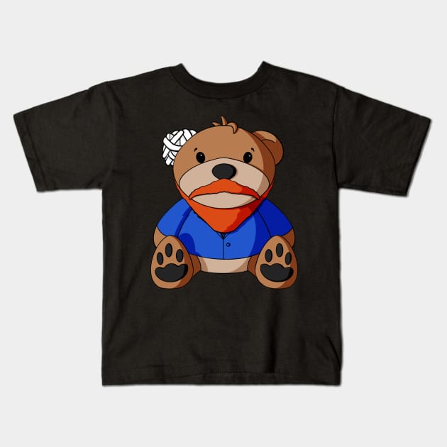 Vincent Van Gogh Teddy Bear Kids T-Shirt by Alisha Ober Designs